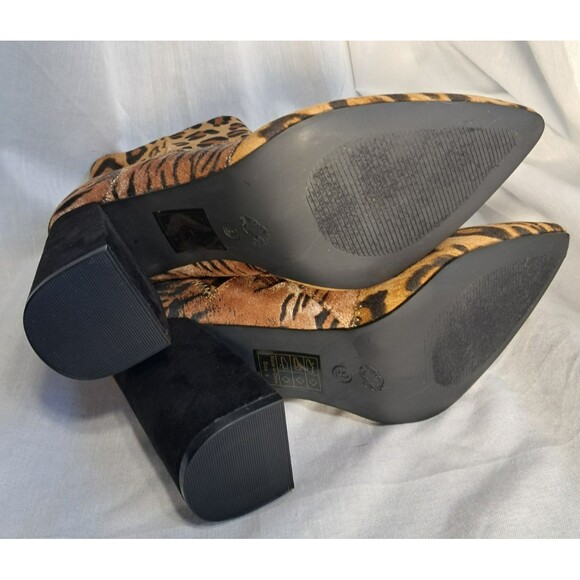Shoe Republic LA Cheetah Leopard Animal Print Suede Boot Size 9 - Picture 9 of 12